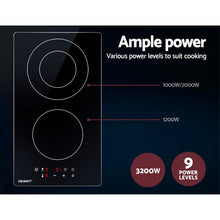 Load image into Gallery viewer, Electric Ceramic 30cm Hob Touch Control 3-Zones Cook Top

