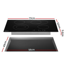 Load image into Gallery viewer, Devanti Ceramic Cooktop 77cm Electric Cooker 4 6 Burner Stove Hob Touch Control
