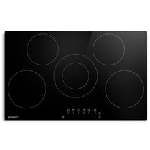 Load image into Gallery viewer, 90cm Ceramic Electric 5 Burner Stove Hob Touch Control 6-Zones Cooktop
