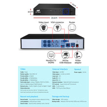 Load image into Gallery viewer, UL-tech CCTV Security Home Camera System DVR 1080P Day Night 2MP IP 4 Dome Cameras 1TB Hard disk
