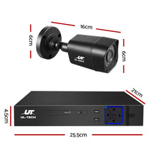 Load image into Gallery viewer, UL-TECH 4CH 5 IN 1 DVR CCTV Security System Video Recorder 4 Cameras 1080P HDMI Black
