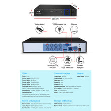 Load image into Gallery viewer, UL Tech 1080P 8 Channel HDMI CCTV Security Camera with 1TB Hard Drive
