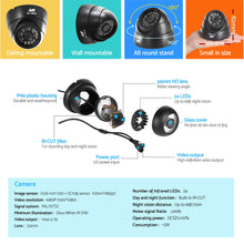 Load image into Gallery viewer, UL-tech CCTV Camera Security System Home 8CH DVR 1080P IP Day Night 4 Dome Cameras Kit
