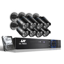 Load image into Gallery viewer, UL-Tech CCTV Security System 2TB 8CH DVR 1080P 8 Camera Sets
