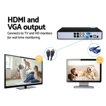Load image into Gallery viewer, UL-tech CCTV Security Camera System 4CH DVR 1080P 5in1 Recorder Video 4TB
