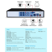 Load image into Gallery viewer, UL-tech CCTV Security Camera System 4CH DVR 1080P 5in1 Recorder Video 4TB
