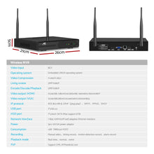 Load image into Gallery viewer, UL-tech 3MP Wireless CCTV Security Camera System WiFi Home Outdoor 8CH NVR 1TB
