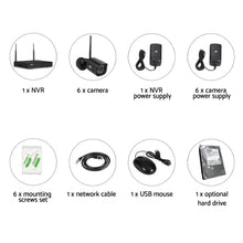 Load image into Gallery viewer, UL-tech CCTV Wireless Security Camera System 8CH Home Outdoor WIFI 6 Square Cameras Kit 1TB
