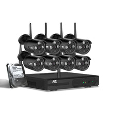 Load image into Gallery viewer, UL-Tech CCTV Wireless Security System 2TB 8CH NVR 1080P 8 Camera Sets
