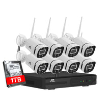 Load image into Gallery viewer, UL-tech 3MP Wireless CCTV 8CH NVR WiFi IP Security Camera System Outdoor 1TB
