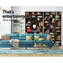 Load image into Gallery viewer, Adjustable Book CD Storage Shelf Rack Unit - Expresso
