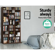 Load image into Gallery viewer, Adjustable Book CD Storage Shelf Rack Unit - Expresso
