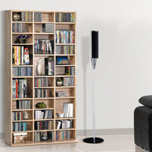 Load image into Gallery viewer, Artiss 528 DVD 1116 CD Storage Shelf Media Rack Stand Cupboard Book Unit Oak
