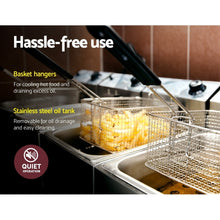Load image into Gallery viewer, Devanti Commercial Electric Single Deep Fryer - Silver
