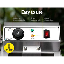 Load image into Gallery viewer, Devanti Commercial Electric Deep Fryer Twin Frying Basket Chip Cooker Countertop

