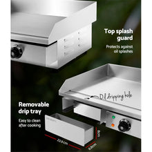 Load image into Gallery viewer, Devanti 3000W Electric Griddle Hot Plate - Stainless Steel
