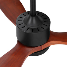 Load image into Gallery viewer, Devanti 52'' Ceiling Fan LED Light Remote Control Wooden Blades Dark Wood Fans
