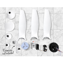 Load image into Gallery viewer, 64&#39;&#39; DC Motor Ceiling Fan With Light LED Remote Control Fans 3 Blades
