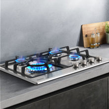 Load image into Gallery viewer, Comfee 60cm Gas Cooktop Stainless Steel 4 Burners Kitchen Stove Cook Top NG LPG
