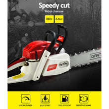 Load image into Gallery viewer, Giantz Chainsaw Petrol 88CC 24" Bar Commercial E-Start Pruning Chain Saw,Giantz Chainsaw Petrol 88CC 24" Bar Commercial E-Start Pruning Chain Saw 6.8HP
