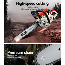 Load image into Gallery viewer, Giantz Petrol Chainsaw Commercial 52cc E-Start 20 Oregon Bar Pruning Chain Saw
