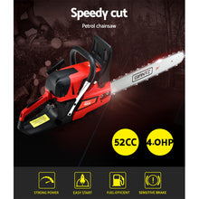 Load image into Gallery viewer, Giantz Chainsaw Petrol 52CC 20" Bar Commercial E-Start Pruning Chain Saw,Giantz Chainsaw Petrol 52CC 20" Bar Commercial E-Start Pruning Chain Saw 4.0HP
