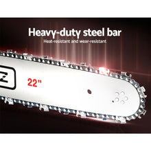 Load image into Gallery viewer, Giantz 62cc Petrol Commercial Chainsaw 22" Bar E-Start Tree Chain Saw 5.2HP
