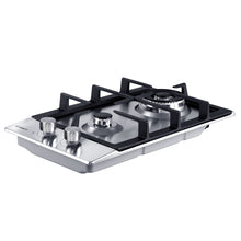 Load image into Gallery viewer, Devanti Gas Cooktop 30cm Gas Stove Cooker 2 Burner Cook Top Konbs NG LPG Steel
