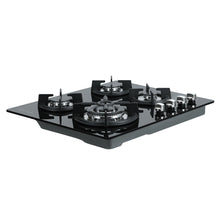 Load image into Gallery viewer, Devanti Gas Cooktop 60cm 4 Burner Ceramic Glass Cook Top Stove Hob Cooker LPG NG Black

