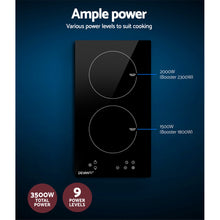 Load image into Gallery viewer, Devanti Induction Cooktop 30cm Electric Stove Ceramic Cook Top Kitchen Cooker
