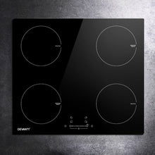 Load image into Gallery viewer, Devanti Electric Induction Cooktop 60cm Ceramic 4 Zones Stove Cook Top Hot Plate
