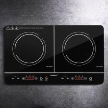Load image into Gallery viewer, Devanti Electric Induction Cooktop 60cm Portable Kitchen Ceramic Glass Cooker
