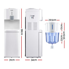 Load image into Gallery viewer, 15L Water Cooler Dispenser Stand Chiller Cold Hot Purifier Bottle Filter
