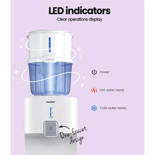 Load image into Gallery viewer, 15L Water Cooler Dispenser Stand Chiller Cold Hot Purifier Bottle Filter
