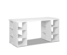 Load image into Gallery viewer, 3 Level Desk with Storage &amp; Bookshelf - White
