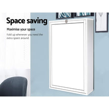 Load image into Gallery viewer, Artiss Foldable Desk with Bookshelf - White
