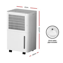 Load image into Gallery viewer, Devanti 12L Portable Dehumidifier Air Dryer Purifier Home Moisture Absorber
