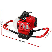 Load image into Gallery viewer, Giantz 92CC Post Hole Digger Motor Only Engine Petrol Red

