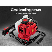 Load image into Gallery viewer, Giantz 92CC Petrol Post Hole Digger Drill Borer Fence Extension Auger Bits
