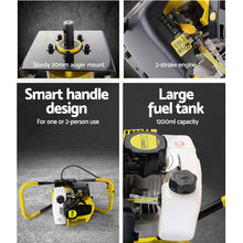 Load image into Gallery viewer, Giantz Post Hole Digger Only Engine 80CC Petrol Motor Diggers Earth Auger
