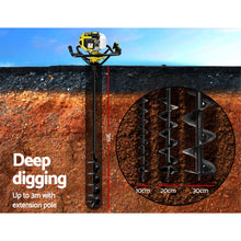 Load image into Gallery viewer, 92CC Petrol Auger Diggers Drill Borer Fence Earth Power Post Hole Digger
