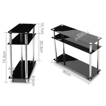 Load image into Gallery viewer, Artiss Entry Hall Console Table - Black &amp; Silver
