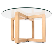 Load image into Gallery viewer, Tempered Glass Round Coffee Table - Beige
