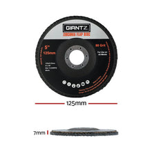 Load image into Gallery viewer, Giantz 100 PCS Zirconia Sanding Flap Disc 5" 125mm 80Grit Angle Grinding Wheel
