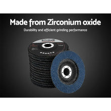 Load image into Gallery viewer, Giantz 100 PCS Zirconia Sanding Flap Disc 5" 125mm 80Grit Angle Grinding Wheel

