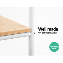 Load image into Gallery viewer, Closet Storage Rack Clothes Hanger Shelf Garment Rail Stand Wardrobe Organiser White

