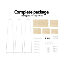 Load image into Gallery viewer, Closet Storage Rack Clothes Hanger Shelf Garment Rail Stand Wardrobe Organiser White
