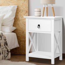 Load image into Gallery viewer, Rustic Classic Design Bedside Tables - 2 PCs
