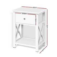 Load image into Gallery viewer, Rustic Retro-inspired Bedside Table - 1 PC
