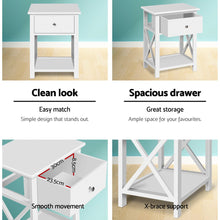 Load image into Gallery viewer, Rustic Retro-inspired Bedside Table - 1 PC
